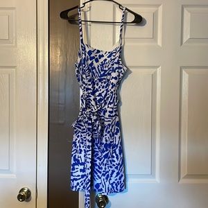 Spaghetti strap (adjustable) dress with sash (front or back tie) side zip